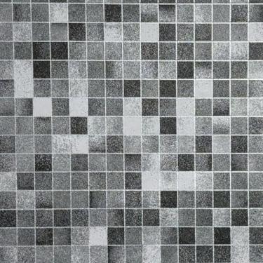 Imagem de Papel de Parede Adesivo Lavável Texturizado Pastilhas Banheiro Cozinha Box Impermeável(QUERO 10M (2 ROLOS DE 5M),PASTILHA CINZA PRATA)