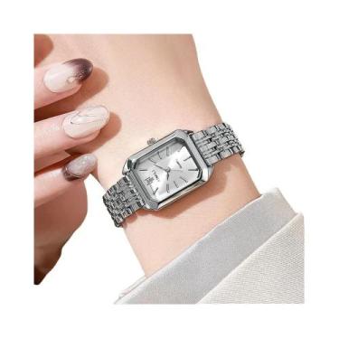Imagem de Relógio Feminino De Quartzo Banhado a Ouro Prateado 2025  Moda Simples