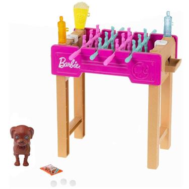 Imagem de Barbie Mini Conjunto com Pet Mesa de Pebolim - Mattel