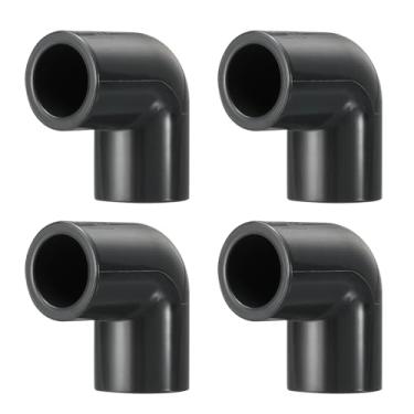 Imagem de DTGN 1 peça de encaixe de PVC de cotovelo de 90 graus de 4 polegadas, encaixe de tubo de PVC de grau de mobiliário bidirecional SCH80, conector de cotovelo de canto DIY para móveis de construção