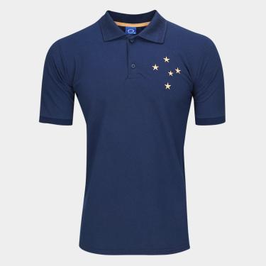 Imagem de Camisa Polo Cruzeiro Estrela Dourada Masculina-Masculino