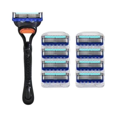 Imagem de Aparelho De Barbear Premium Masculino De 5 Camadas Com Lâminas Substit