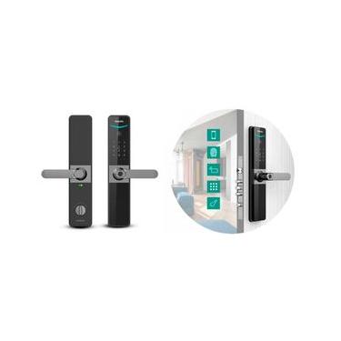 Imagem de Fechadura Digital Biométrica Philips de Embutir Preta - DDL610