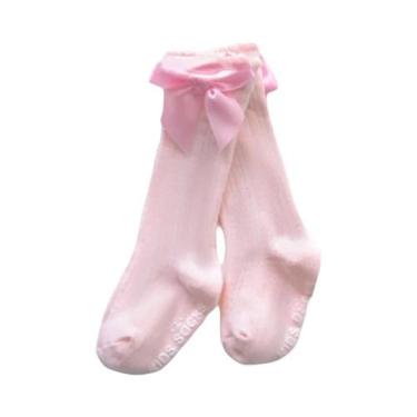 Imagem de Meias De Rede Até O Joelho Para Meninas, 3 Pares, Estilo Real, Meias T