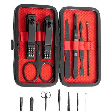 Imagem de Conjunto profissional de pedicure acessórios de ferramentas de cuidados pessoais kit de cortadores de unhas para dedos e dedos com estojo kit de cuidados para unhas presente para homens e mulheres