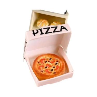 Imagem de 10 Peças De Pizza Miniatura Para Casa De Bonecas, Brinquedo De Comida,