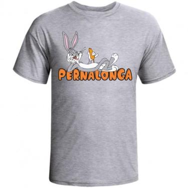 Imagem de Camiseta  Pernalonga fornecedor M&M Presentes Personalizados, Cinza, E
