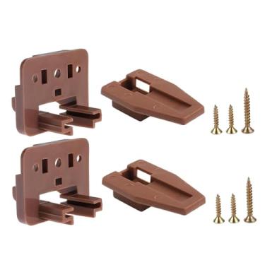 Imagem de XLWLLNJ Corrediças para gavetas, guias para trilhos, acessórios de instalação para gavetas de mesa de cabeceira, 2 Unidades