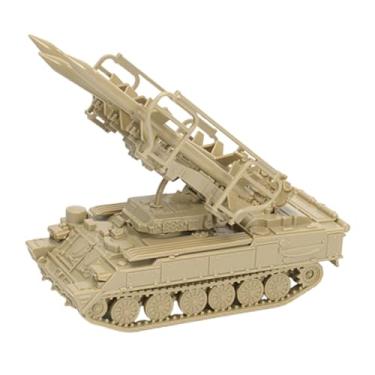 Imagem de menolana Kit para montar modelo de tanque, decoração para mesa de areia, escala 1/72, hobby, artesanato, brinquedos educativos, quebra-cabeças de veículos, Amarelo