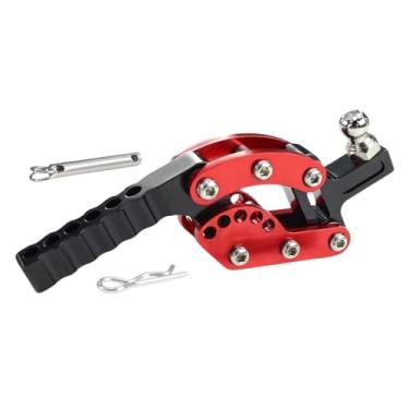 Imagem de menolana Engate de reboque para RC Crawler 1:10 ou 1:8 - Adereços fotográficos realistas - Escultura em miniatura de metal para garagem de carros, Vermelho
