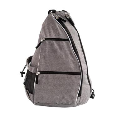 Imagem de simhoa Mochila para Pickleball, Bolsa para Raquete de Pickleball, Mochila para Armazenamento e Transporte de Packet, para Homens e Mulheres, Cinza
