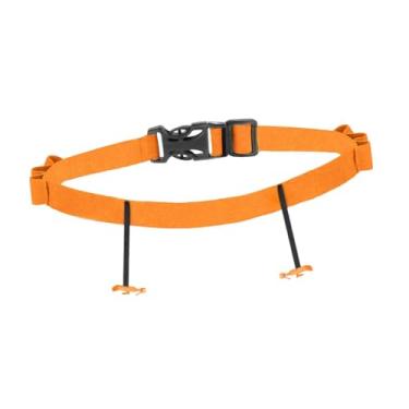Imagem de Colaxi Cinto elástico para número de corrida de triatlo, ajustável e fácil de instalar, acessório profissional para corredores, Laranja