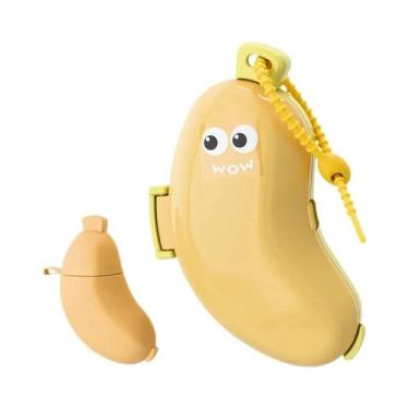 Imagem de Capa De Escova De Dente Em Forma De Banana E Estojo De Pasta De Dente 