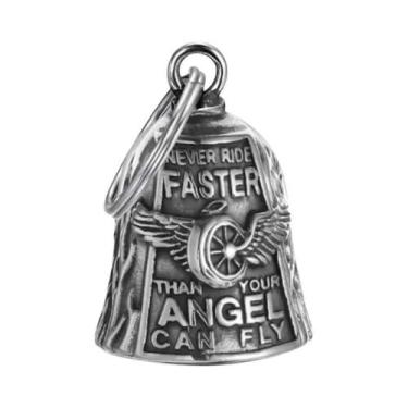 Imagem de Chaveiro De Motocicleta Com Asas De Anjo Tricolor Para Homens, Amuleto