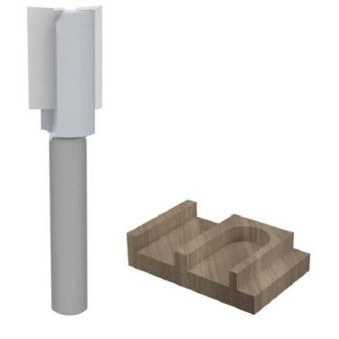 Imagem de Fresa Paralela Para Tupia Manual Rasgo 20 mm G14 -142015-01 Haste 06mm