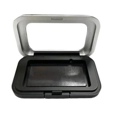 Imagem de Estojo Retangular Magnético Preto Para Agulhas De Costura, Suporte Par