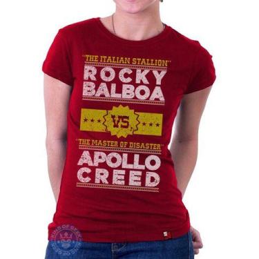 Imagem de Babylook Rocky Balboa Vs Apollo Creed Filme Cult Blusinha - King of Ge