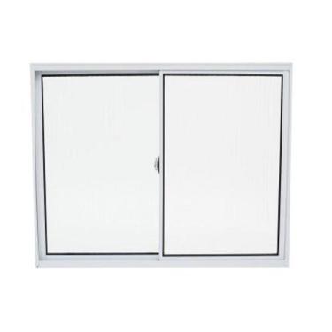 Imagem de JANELA Aluminio 2 folhas 80x80 completa - Alumínio Nacional