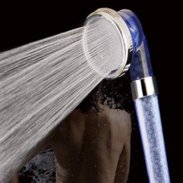 Imagem de Chuveiro de mão de mão cabeça de chuveiro de três blocos ajuste coluna de água chuveiro de mão cabeça de chuveiro de alta pressão chuveiro chuveiro chuveiro