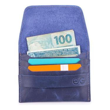 Imagem de Carteira Masculina Slim Couro Legítimo Porta Cartao Cartões/cnh/cédula