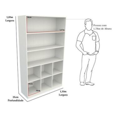 Imagem de Armário Misto Colmeia Arara M13 Organizador Estante Roupas - VETORIAL 