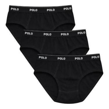 Imagem de Kit 3 Cuecas Slip Polo Star Cotton 100 Algodão Penteado Masculina Adul