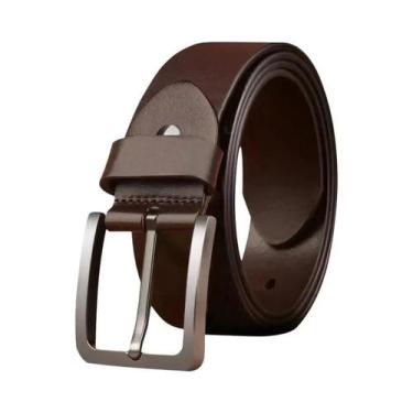 Imagem de Cinto De Couro PU Luxuoso Masculino Com Fivela De Liga Ajustável Para 