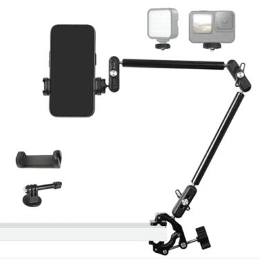 Imagem de FIFIELD Braço mágico de 55,88 cm com super braçadeira para câmera, suporte de mesa ajustável de rosca de 0,66 cm compatível com microfone de telefone, webcam, câmera de ação, luz de vídeo