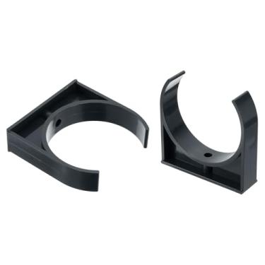 Imagem de Boxonly 2 peças de grampos de tubo de água de PVC clipes de tubulação em forma de U para mangueira de irrigação suporte de tubo de irrigação para 110 mm OD para bandejas de TV, tubos, mangueira