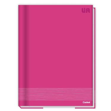 Imagem de Caderno Brochura Capa Dura Universitário Lift 96 Folhas Credeal Rosa