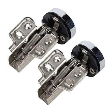 Imagem de Generic Dobradiça de Porta de Vidro de, 35 Copos, Dobradiça de Amortecimento de Porta de Vidro para Portas de Armário, Copo de de Aço Inoxidável, 2 Conjuntos para Silêncio Doméstico (Inserção de