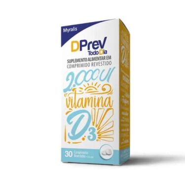Imagem de Vitamina D Colecalciferol DPrev Todo Dia 2000UI C/30 cpr.
