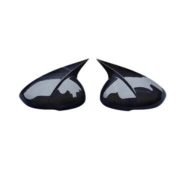 Imagem de Compatível com Kia Optima K5 2016-2020 Adesivo de carro Retrovisor Tampa do espelho lateral Tampa da asa Porta externa Vista traseira Caso Guarnição de fibra de carbono(Carbon fiber pattern)