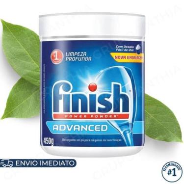 Imagem de Kit Finish Detergente em Pó para Lava Louças 450g/1kg Original Limpeza
