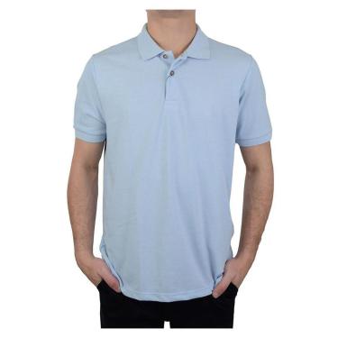 Imagem de Camisa Polo Masculina Ogochi Slim Essencial Azul Claro - 007-Masculino
