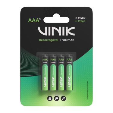 Imagem de Pilha Recarregável Aaa C/4 - 900Mah 1.2V - Vp3Ab4R