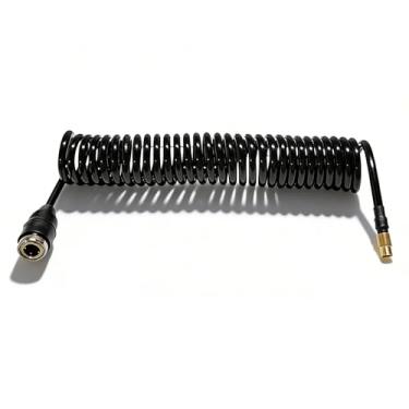 Imagem de Mangueira de extensão de bomba de ar de carro, tubo de extensão de inflador fêmea PS20 de 5 metros para bico de pneu americano de carro e motocicleta