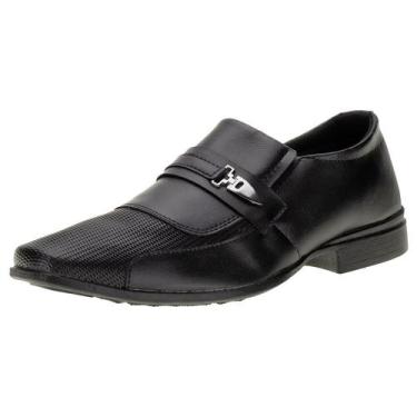 Imagem de Sapato masculino social mais leve 608, Preto, 40