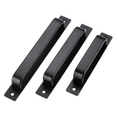 Imagem de Maçaneta da porta deslizante de alumínio, tração universal de metal, ferramenta multiuso para portas de madeira do banheiro do quarto de fogo(Small)