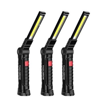 Imagem de Lanterna UV LED 395nm Recarregável USB Dobrável Com Gancho Magnético P