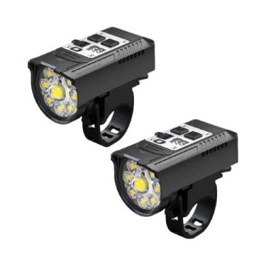 Imagem de Conjunto De Luzes Dianteira E Traseira Para Bicicleta 800LM USB-C Reca