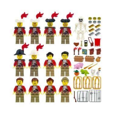 Imagem de Brinquedos De Blocos De Montar Em Forma De Bonecos Humanoides Miniatur