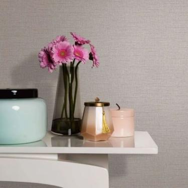 Imagem de Papel de Parede Ivy Aspecto Têxtil Cinza 6809-60