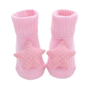 Imagem de Meias Antiderrapantes Para Bebês Meninas E Meninos Com Laço De Leão, A