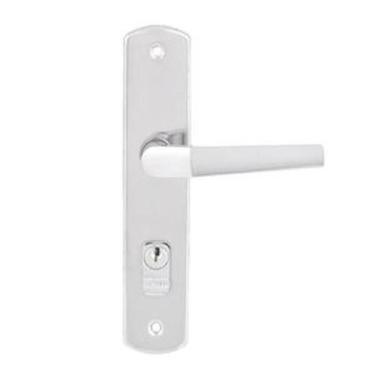 Imagem de Fechadura para Porta de Entrada Cromado 40mm Comum com Espelho Popline