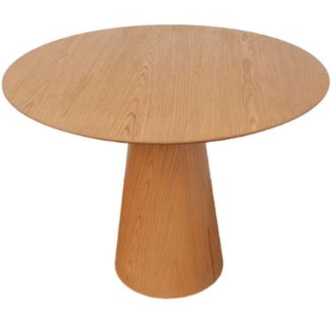 Imagem de Mesa De Jantar Cone 90 Cm Base Madeira Freijó Tampo Freijó Marrom