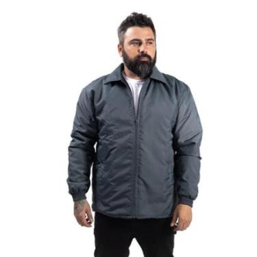 Imagem de Jaqueta Blusa de Frio em Nylon Básica Lisa Forrada para  Inverno-Unissex