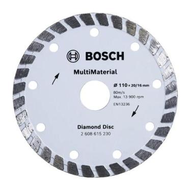 Imagem de Disco Diamantado MultiMaterial Bosch Turbo 110x20/16x8mm