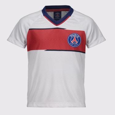 Imagem de Camisa PSG Digital Infantil Branca - Braziline, 12 ANOS