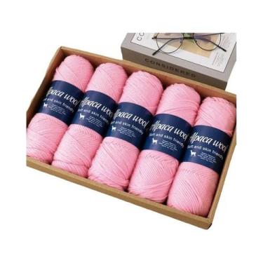 Imagem de Fio De Lã De Alpaca Quente E Elegante 500g Grosso Para Suéteres, Corta